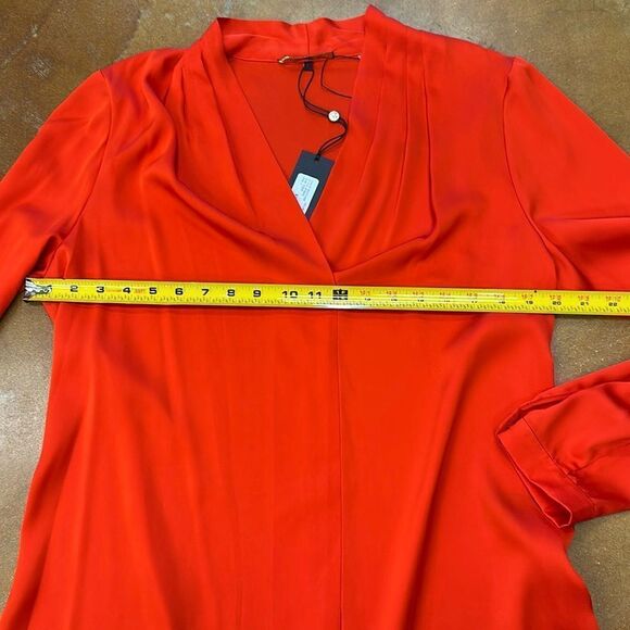 NWT Kobi halperin Nellie red Blouse L - Picture 7 of 7